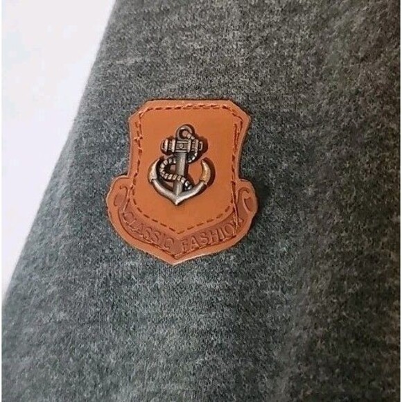 Les Umes Womens Gray Hoodie US 6 XL Long Sleeve Pullover Sweatshirt - Picture 2 of 6